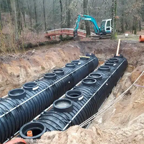 installation af faskine til regnvand Grindsted