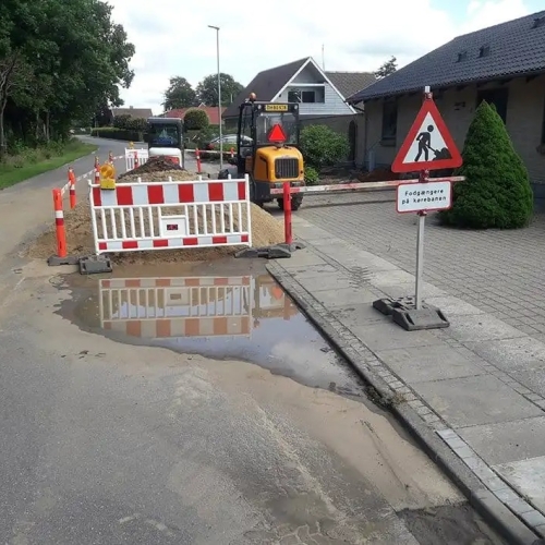 kloakservice i parcelhusområde i Billund